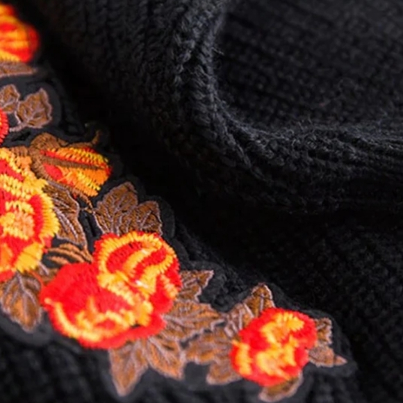 Oserjep Longline Embroidered Tiger Knit Patchwork AMAZING Cardi OS - Picture 16 of 16